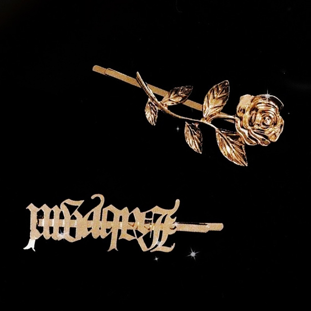 Set 2 Kẹp Tóc Hình Hoa Hồng Thời Trang Cho Nữ