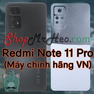 Dán Mặt Sau Lưng 3D Redmi Note 11 Pro - Note 11 4G / 5G - Note 11S 5G - Poco M4 Pro 5G (Carbon, Hình Hộp, Nhám, Vân Da)