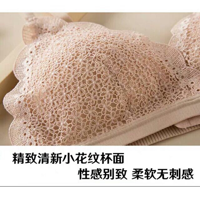 Áo lót đệm mỏng ren hoa đào 34-36-38 | BigBuy360 - bigbuy360.vn