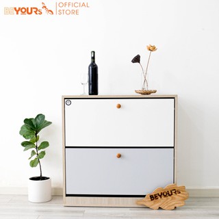 Tủ Giày Dép Thông Minh Gỗ BEYOURs 2 Tầng - Nội Thất Phòng Khách