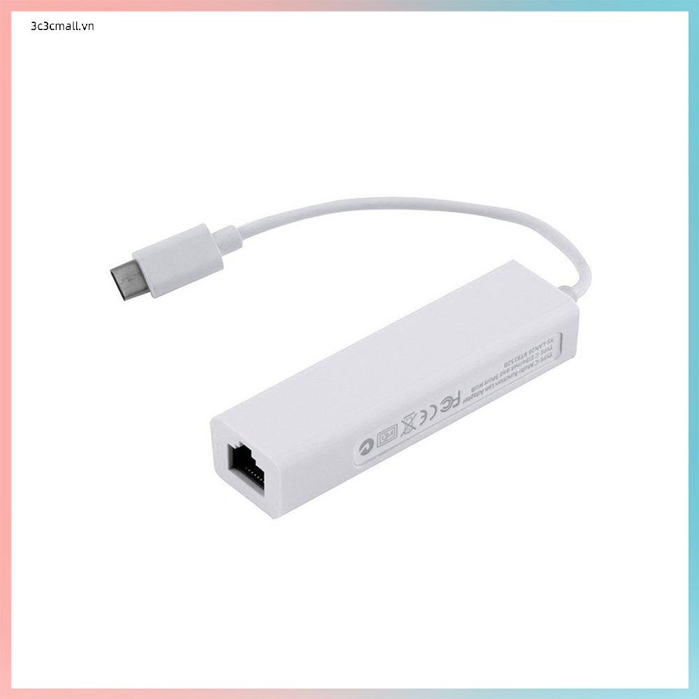 ⚡Promotion⚡Hot New USB 3.1 Type C USB-C Multiple 3 Ports Hub with Ethernet Network LAN Adapter Eletronic Hot