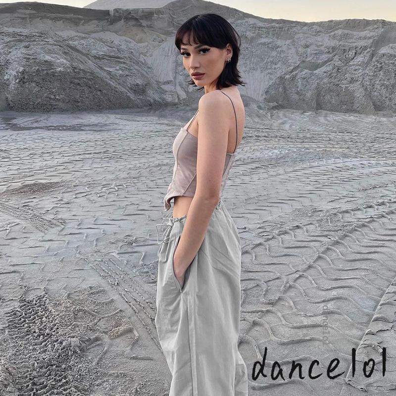 Quần Dài Nữ Nhảy Múa Có Dây Rút Co Giãn Màu Trơn 1O1