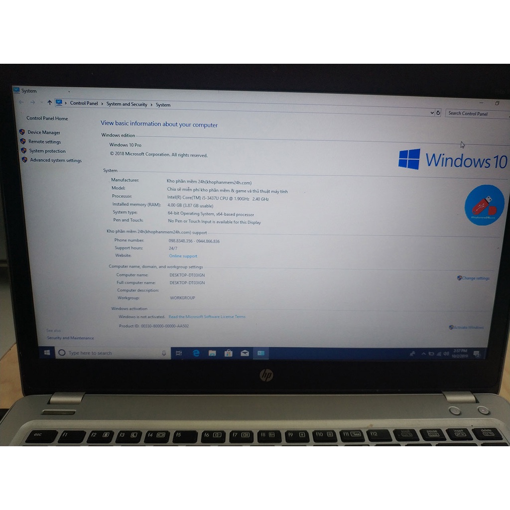 Máy tính xách tay HP Ultrabook 9470M Core i5 3437U 4Gb 128GB