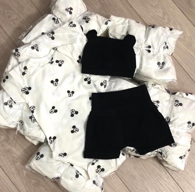 Set body Mickey kèm mũ HM