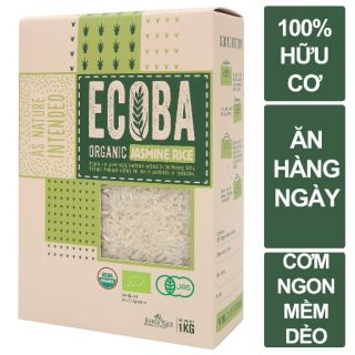 Gạo hữu cơ tốt sức khỏe - ecoba ngọc mễ 1kg - cơm ngon dẻo nhiều