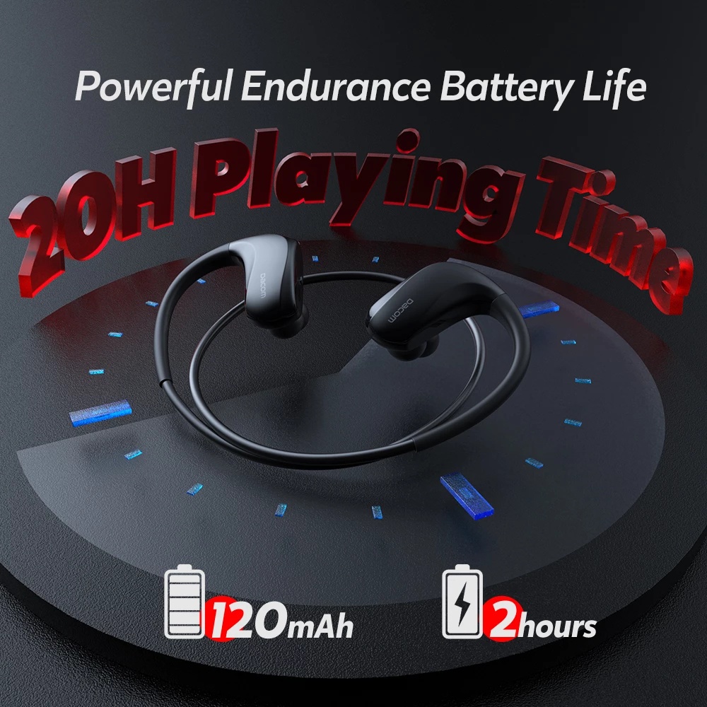 Tai Nghe Bluetooth Dacom Athlete G93 Chống Nước IPX7 Sử Dụng Pin 20 Giờ Tai nghe thể thao