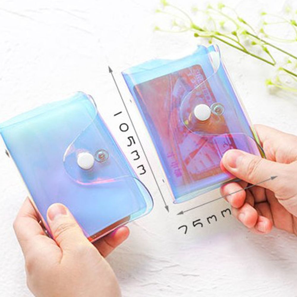 [COD] Laser Colorful Wallet Business Credit Card Card Holder