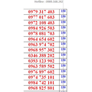 Sim viettel 10 số đẹp đuôi 01-03.đăng ký chính chủ miễn phí ảnh 47