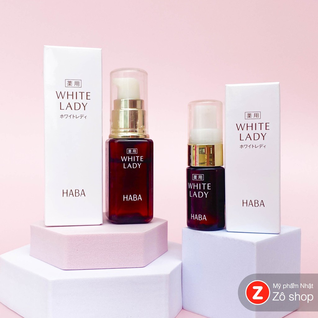 Serum Haba White Lady giảm thâm, dưỡng trắng, căng bóng da