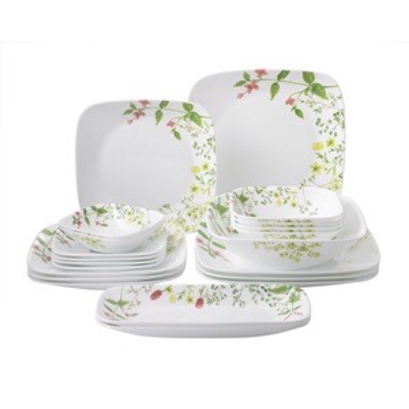 Tô Vuông nhỏ Thủy Tinh Mỹ Provence Garden Corelle 2310-PVG-LP 300ml