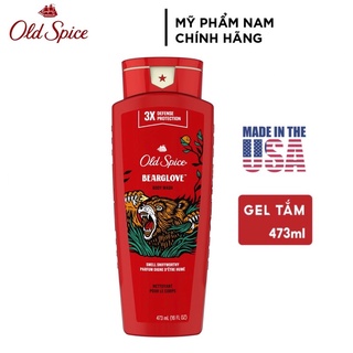[USA] Sữa tắm nam Gel Old Spice Bearglove 473ml Wild Collection mẫu mới - Mỹ