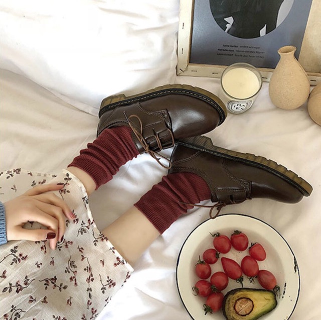 🌿Giày Nữ sinh cô gái Nhật Mori oxford lenvintage nữ sinh harajuku retro🌿 | BigBuy360 - bigbuy360.vn