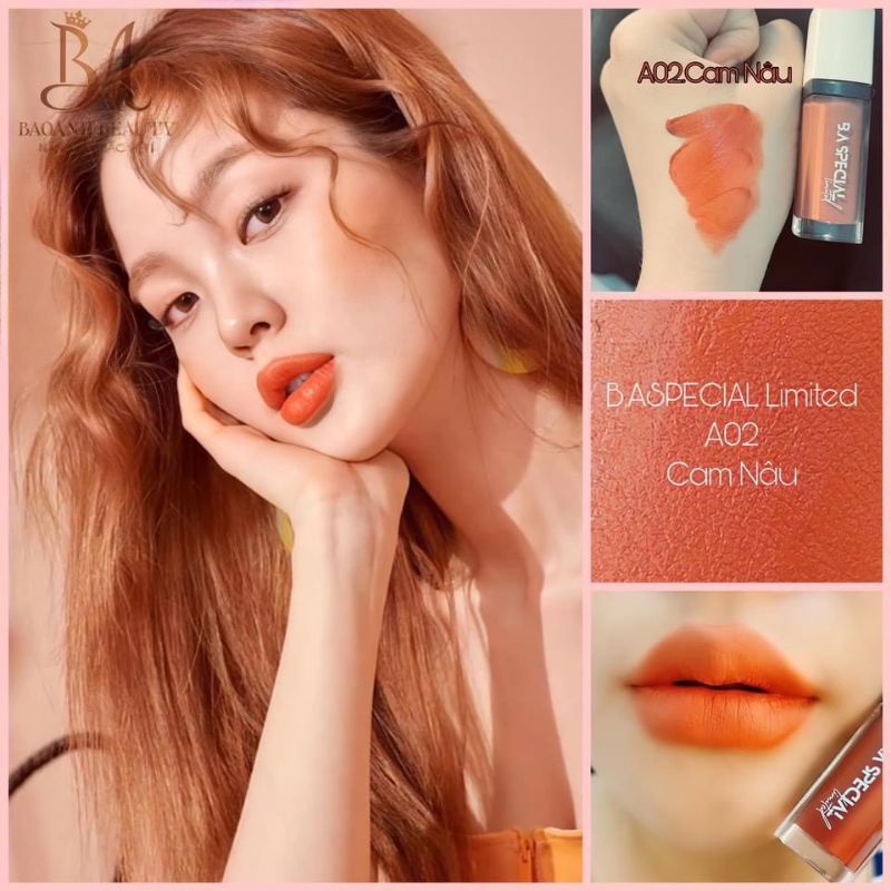 Loa Loa!   Son B.A Special Limited – Son Hữu Cơ Không Chì Siêu Lì – Màu Son Sáng Da Tươi Tắn Dễ Đánh