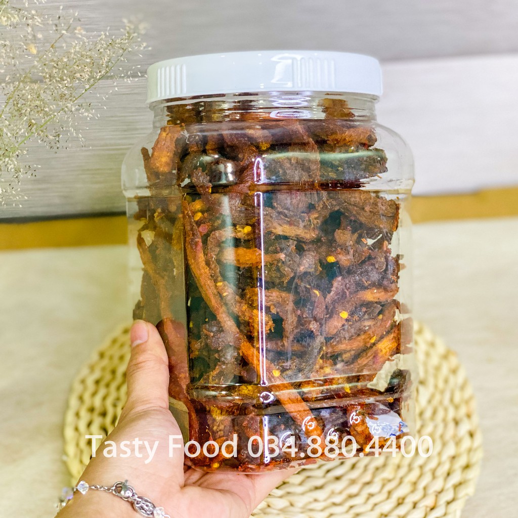 [Hũ vuông] 1KG Khô Bò Xé Sợi Tasty Food | Khô Bò Thật 100% - Khô Bò Hồng Ngự | BigBuy360 - bigbuy360.vn