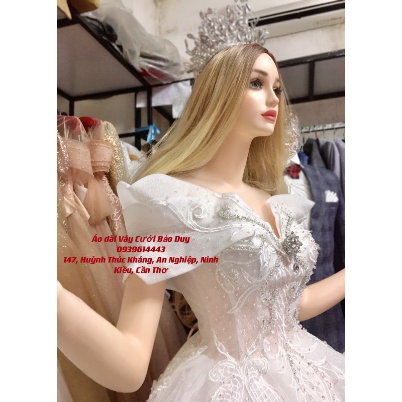 Đá trang sức đính áo dài váy Cưới