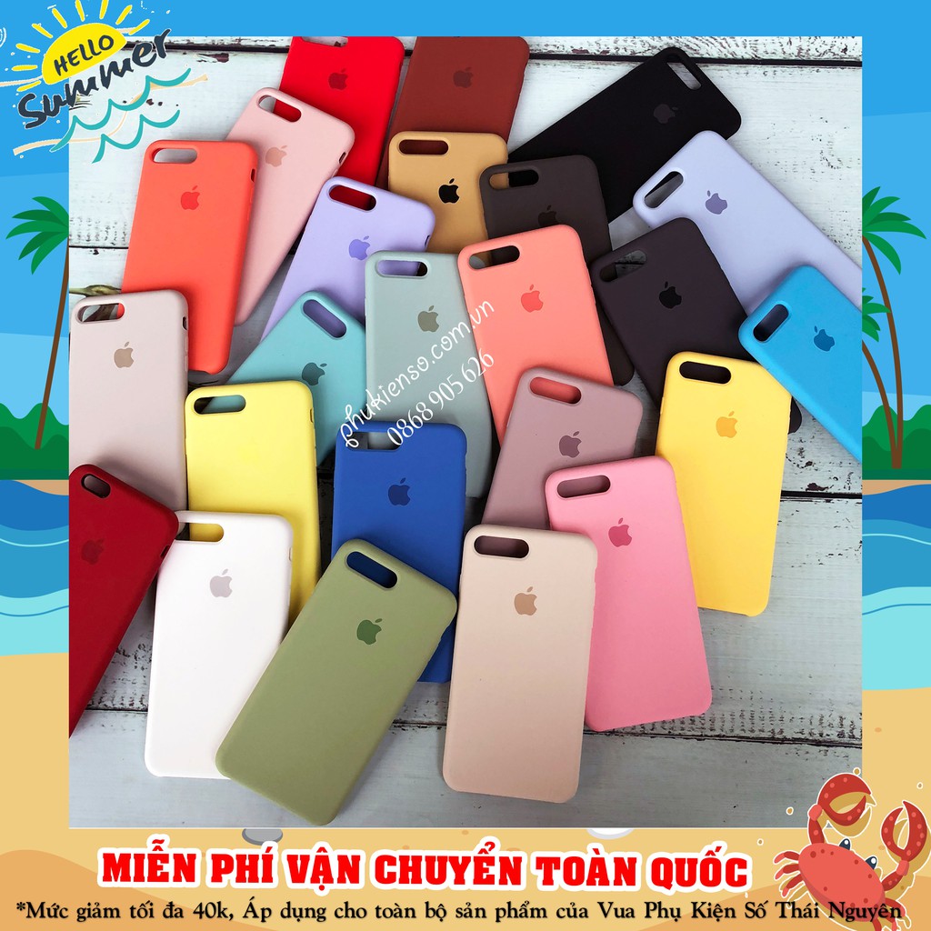 Ốp Apple Silicon Case Iphone 6/ 6s/ 6plus/ 6splus/ 7plus/8Plus- X( Ốp chống bẩn ) Sỉ 30k