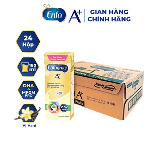 Thùng 24 hộp Sữa nước Enfagrow A+ 4 RTD Vani 180ml/hộp