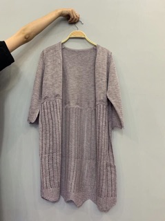 Áo khoác len form dài cardigan