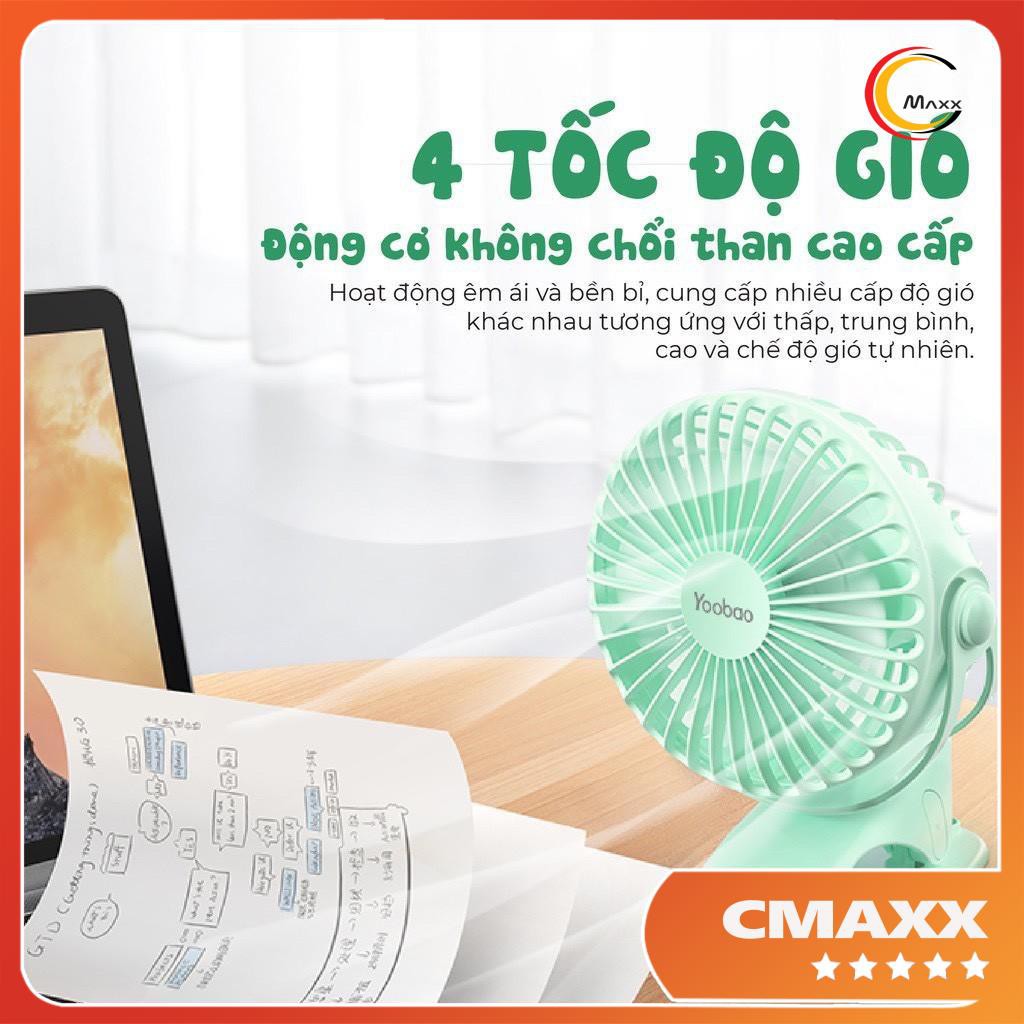 QUẠT MINI YOOBAO F04 6400mAh, SẠC TÍCH ĐIỆN SIÊU TIỆN DỤNG – GIA DỤNG CMAXX | BigBuy360 - bigbuy360.vn