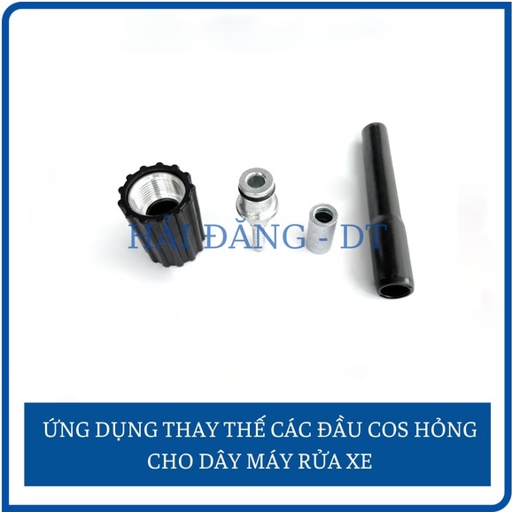 Đầu cos ren trong 22mm cho dây rửa xe áp lực cao