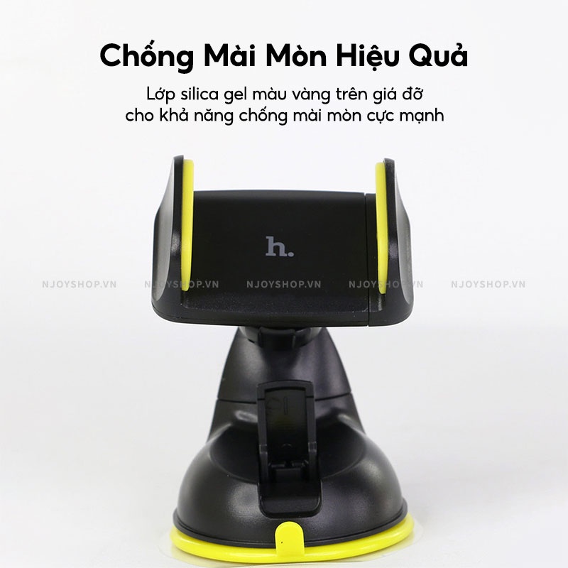 Giá Đỡ Hoco Ca5 Xoay 360 Độ Hít Chân Không Gắn Kính Ô Tô Tablo Để Bàn Dùng Kẹp Điện Thoại Di Động