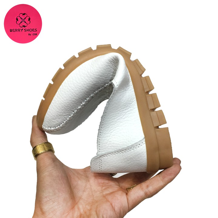 Giày Bệt Nữ Moca Da Bò Thái Lan Chuyên Đi Bộ BERRY Shoes LK82-020 | BigBuy360 - bigbuy360.vn