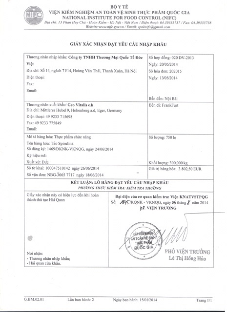 SPIRULINA -TẢO ELKEN