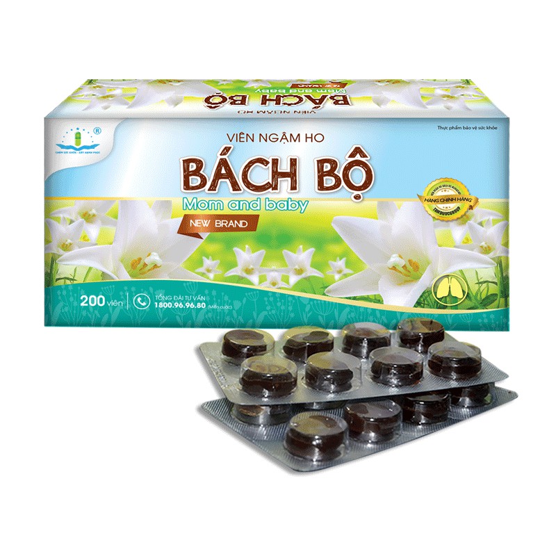 Viên ngậm ho Bách Bộ Mom and Baby - Dạng vỉ | BigBuy360 - bigbuy360.vn