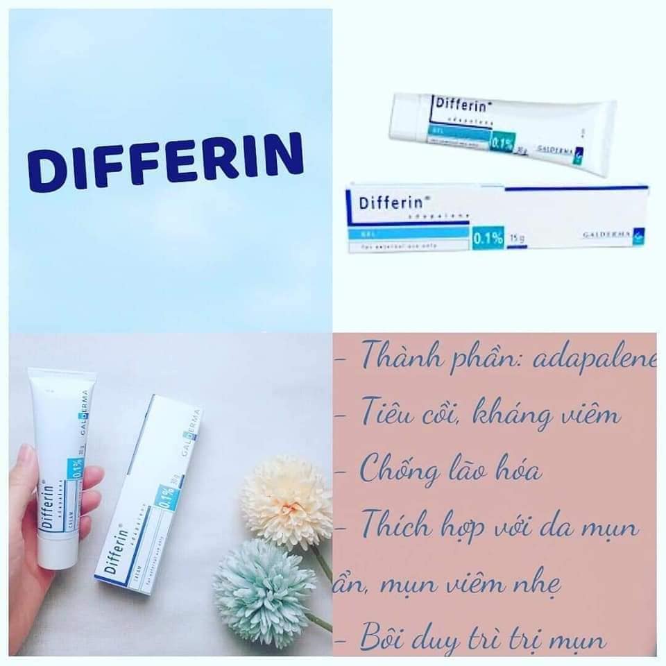 Gel giảm mụn Differin Acne Treatment Gel Adapalene Gel 0.1%