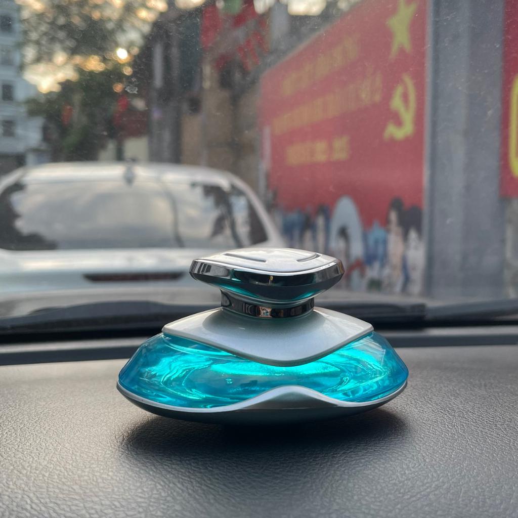 Nước hoa ô tô thủy tinh cao cấp chống say xe , Tinh dầu thơm tự nhiên cho xe hơi có thanh khuếch mùi và dán cố định NH05