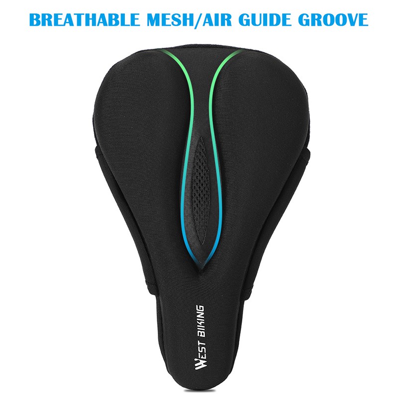 Vỏ bọc yên xe đạp WEST BIKING thiết kế silicon thoải mái bền bỉ tiện dụng