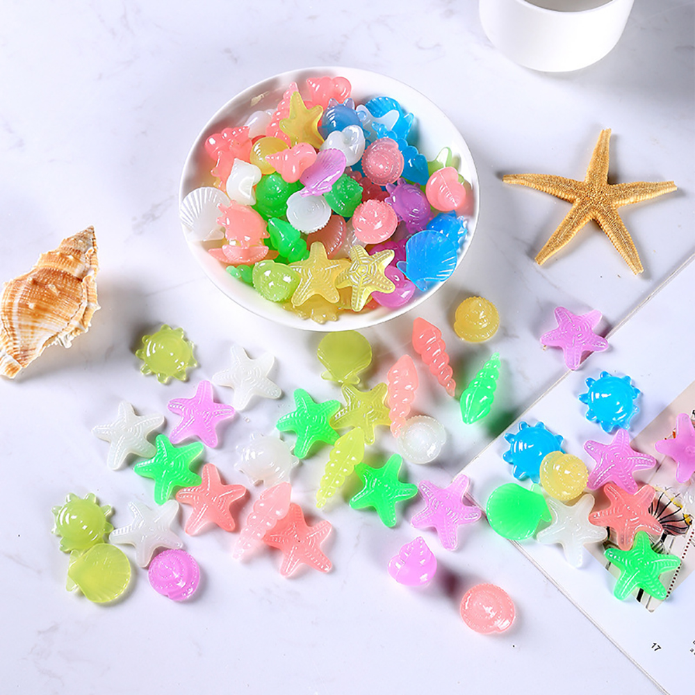 Set 81 Viên Đá Dạ Quang Nhiều Màu Trang Trí Bể Cá
