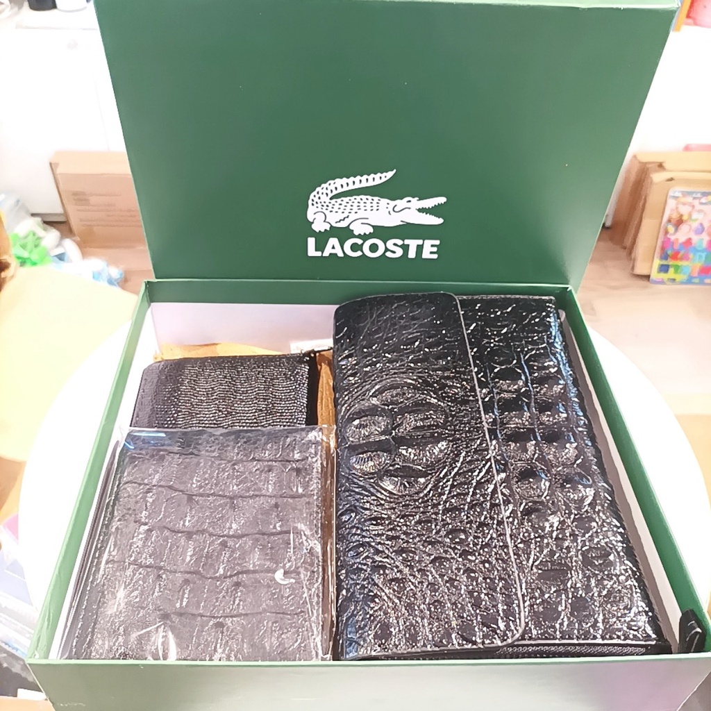 Bộ Ví Nam cá sấu gồm 3 món làm từ da cá sấu cao cấp [ Full Box ]