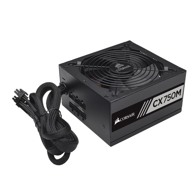 Nguồn máy tính CORSAIR CX750M - 750W - 80 Plus Bronze - Semi Modular