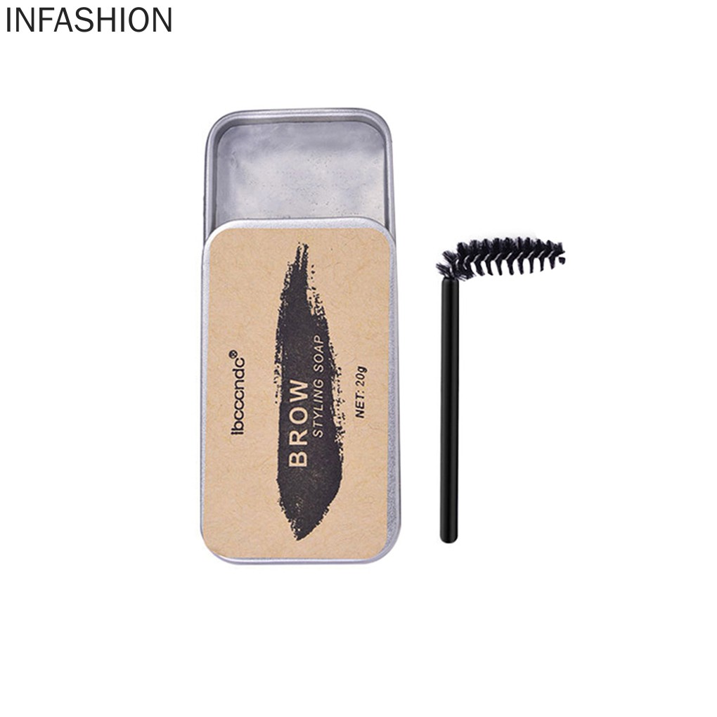[Hàng mới về] Gel tạo kiểu lông mày 3D lâu trôi kèm cọ chải tiện dụng cho nữ