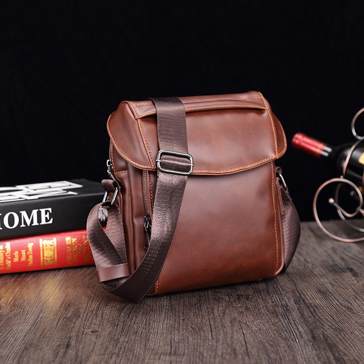 Túi Đeo Chéo Nam Da Bò BT07 Chất Da Trơn Ngăn Thấm Nước Không Bong Tróc Hàng Loại 1 | BigBuy360 - bigbuy360.vn