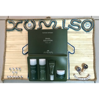 Kit dưỡng Ốc Sên Nature Republic Snail Solution
