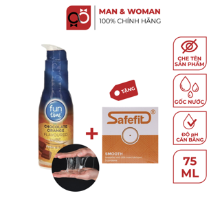 Hàng UK - Gel bôi trơn Hương Socola Cam Funtime Chocolate Orange Flavoured Lube 75ml GEL022