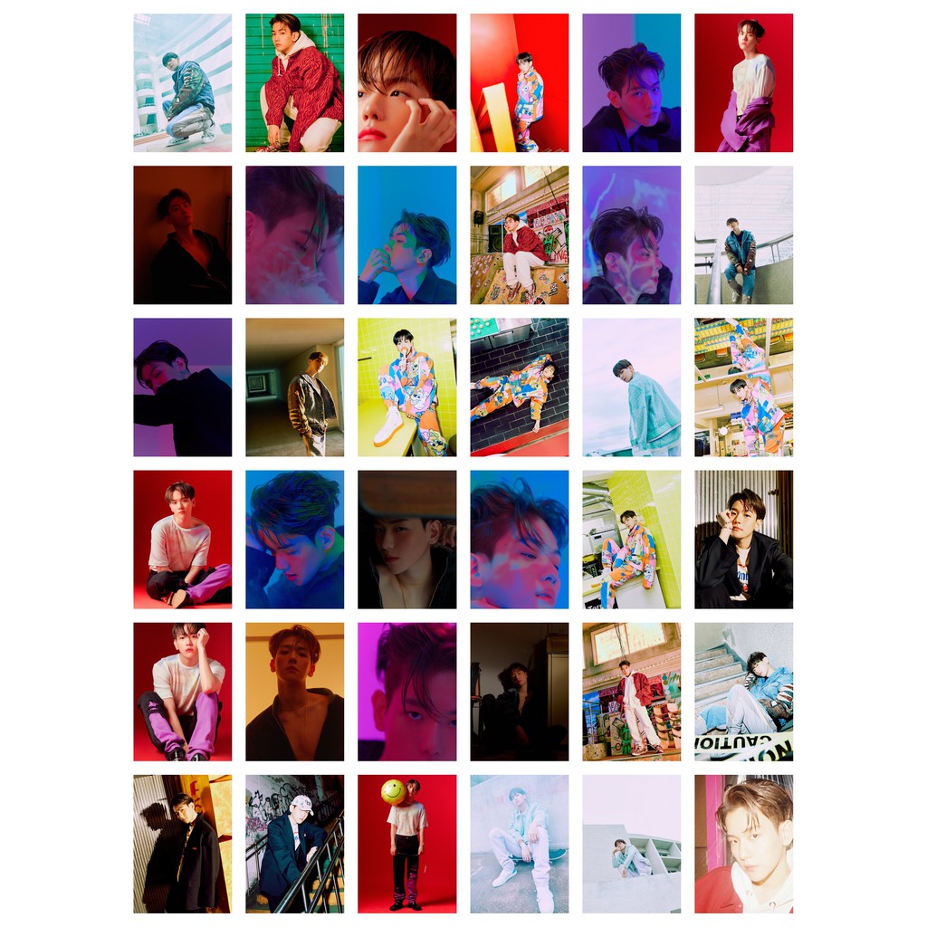 Lomo card 45 ảnh EXO - BAEKHYUN - Delight