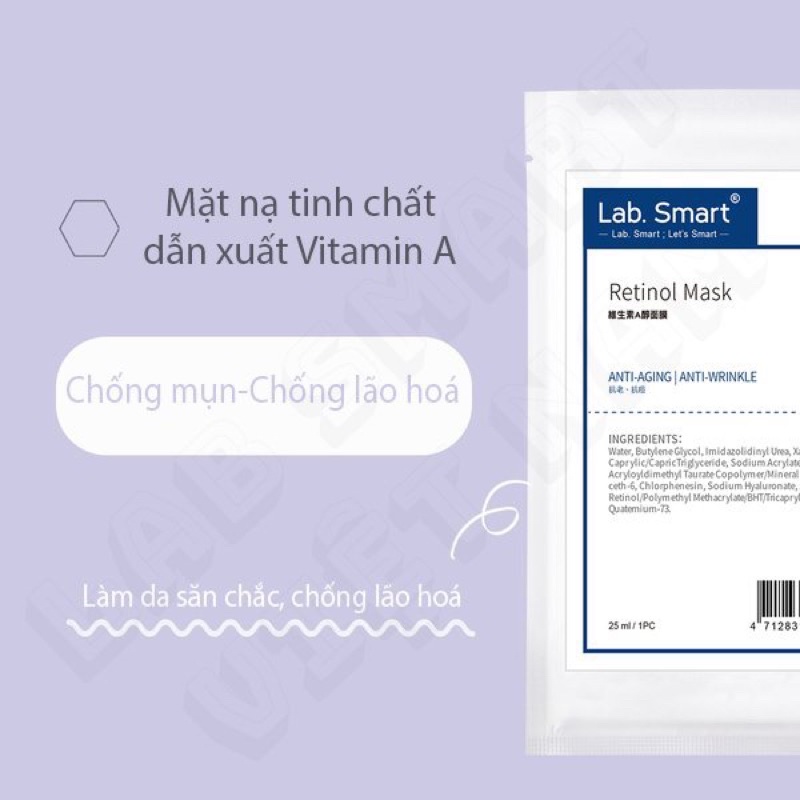 Mặt nạ dưỡng da RETINOL Labsmart cải thiện lão hoá, xỉn màu 25ml