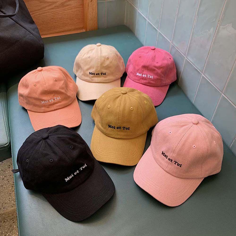 Mũ Lưỡi Trai Màu Ngà In Chữ Phong Cách Hip Hop Thời Trang Cho Nam Và Nữ