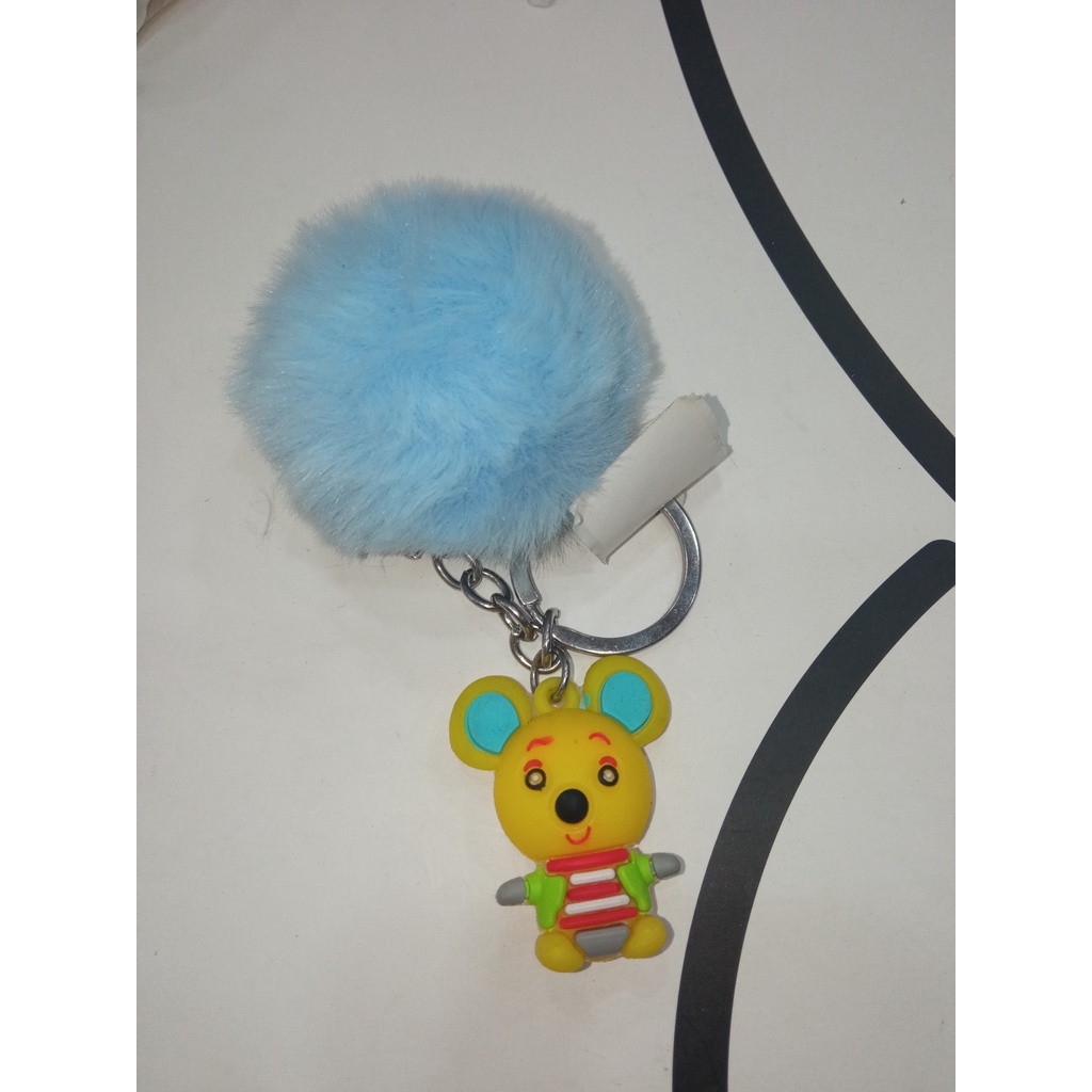 Móc khóa cục bông nhiều hình