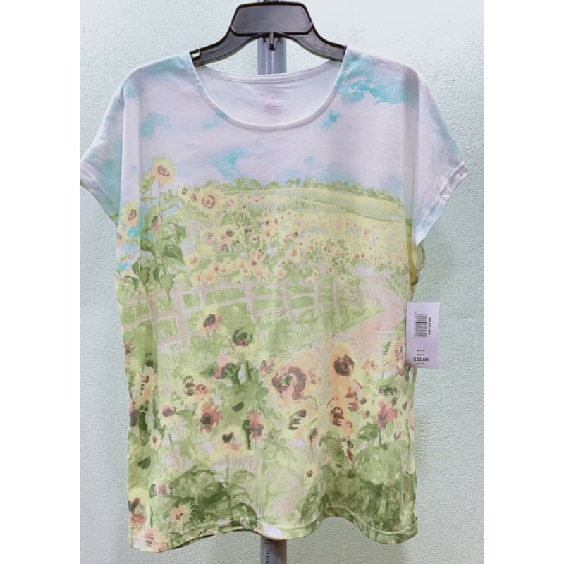 Áo thun hoa cotton Bon Worth