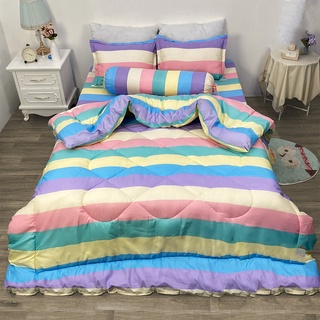 CHĂN PHAO Ga Gối poly cotton [Loại Đẹp] [ 1 Chăn phao + 1 Ga chun + 2 Vỏ gối nằm + 1 Vỏ gối ôm ]
