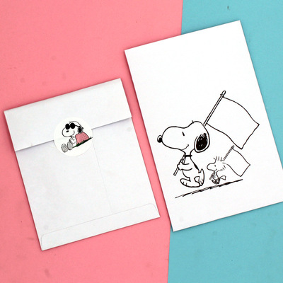 Túi giấy đựng đồ dùng in họa tiết hoạt hình đơn giản dễ thương