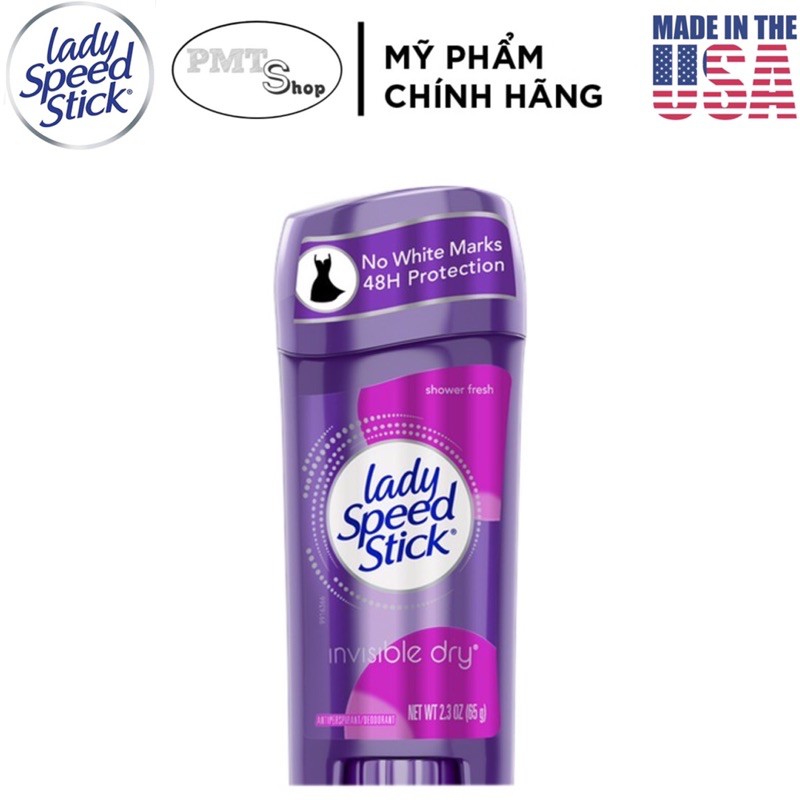 [USA] Lăn sáp khử mùi nữ Lady Speed Stick Powder Fresh 65g Invisible Dry Powder Shower Fresh, Wild Freesia- Mỹ | BigBuy360 - bigbuy360.vn