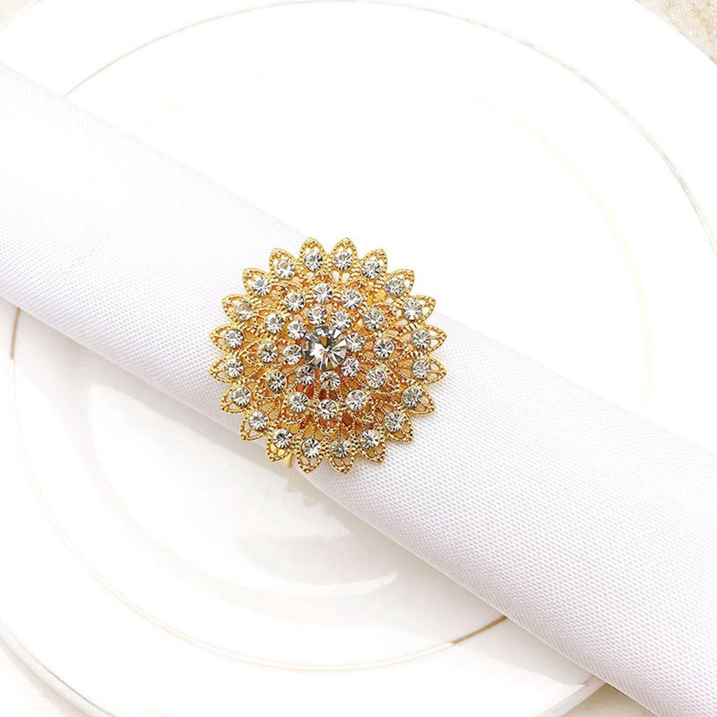 Vòng Nhẫn Khăn Ăn Bằng Kim Loại Sang Trọng|Khóa Serviette