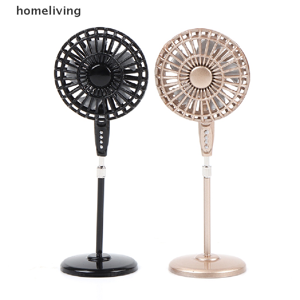 Quạt Mini Bằng Kim Loại Dùng Trang Trí Nhà Búp Bê