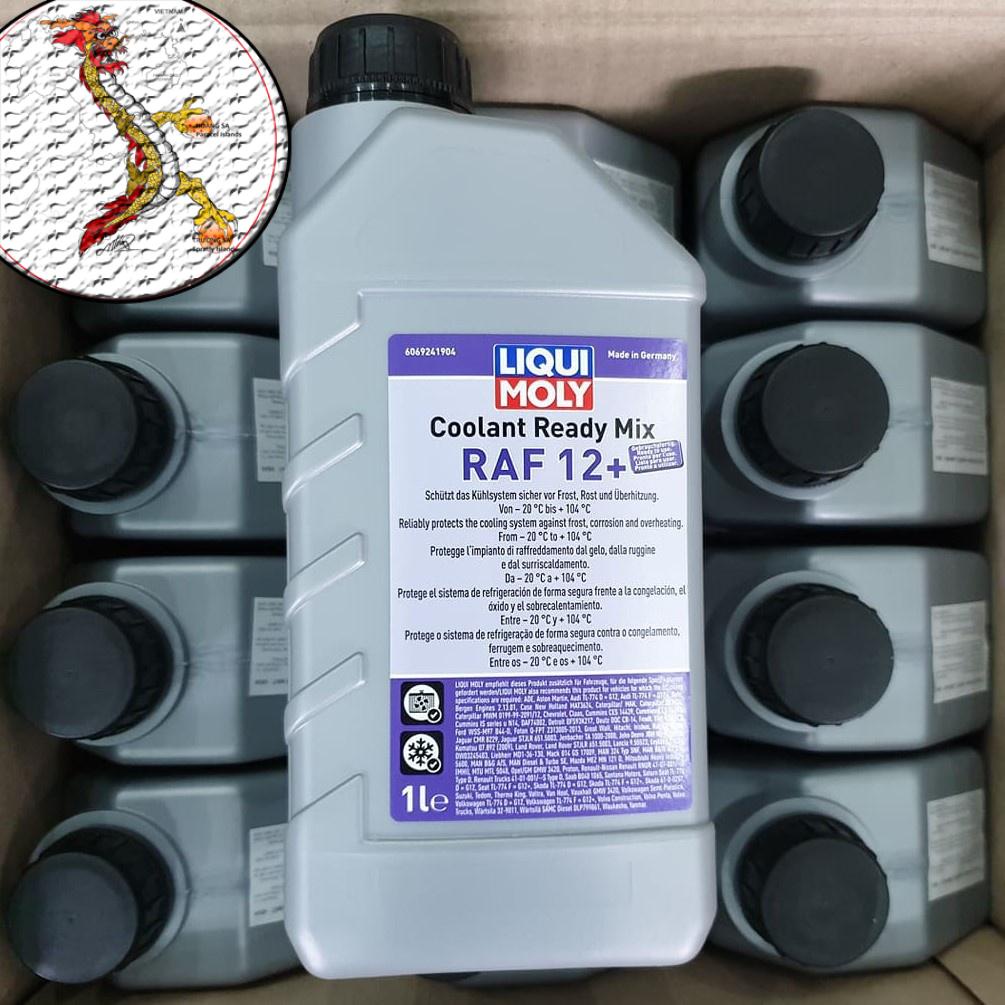 [FreeShip] Nước Làm Mát Cao Cấp Pha Sẵn Liqui Moly Coolant Ready Mix RAF-12 Plus 1L, nước mát liqui chai 1L giá rẻ