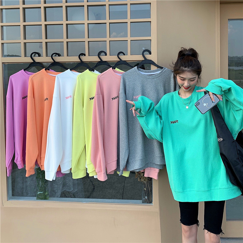 SUXI Áo len dài tay thời trang mùa thu 7 màu tùy chọn cá tính cho nữ